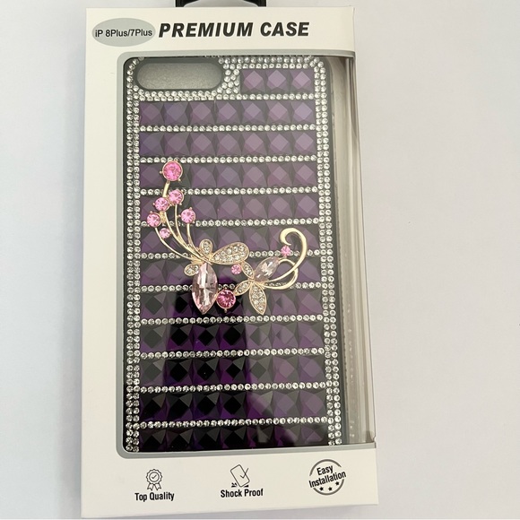 Purple glitter Apple IPhone 6/7/8 Plus - Picture 3 of 3